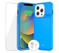 BOPPS Battery Case for iPhone 14 Pro Max/13 Pro Max/14 Plus,【2026 New】 Powerful 8000mAh Portable Extended Charger Case Cover for iPhone 14 Pro Max/14 Plus/13 Pro Max Charging Case (6.7inch),Blue