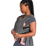 Boppy Baby Carrier - Adjustable ComfyFit, Heathered Gray, Hybrid Wrap with New Adjustable Arm Straps to Fit More Bodies, 3 Carrying Positions, 0m+ 8-35lbs, Soft Yoga-Inspired Fabric with Storage Pouch