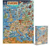 bopster Map of Europe Illustrated Jigsaw Puzzle - 1000pcs