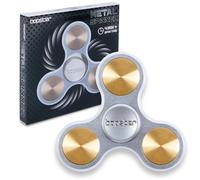 bopster Metal Spinner | Handheld Tri Fidget Spinner for Kids & Adults | Up to 4+ Minute Spin Time, 73g | Smooth Desk Toy for Stress Relief, Focus & Sensory Play | Sliver