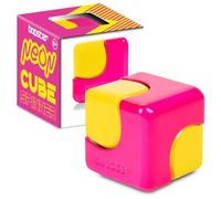 bopster Neon Cube Spinner Metal Fidget Sensory Desk Toy - Pink