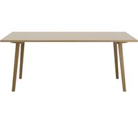 Boq folding dining table, Horgenglarus natural oak, antique matt - HORGENGLARUS T2302 EN 000 AM