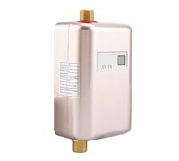 Boquite Water Heater, 3000W Mini Electric Tankless Instant Hot Water Heater Bathroom Kitchen Washing (Red)