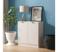 Welcome Furniture Ltd Bora 2 Door Cabinet in Kashmir Matt - Ready Assembled, Cream