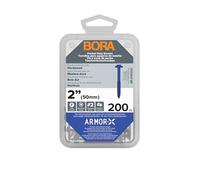 Bora 200 Pocket Hole Screws 2 Inch Fine Thread Screws 200 Piece with Blue Color Coat for Indoor and Outdoor Use and Square Drive - BR-A181202
