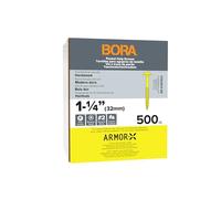 Bora 500 Pocket Hole Screws 1-1/4 Inch Fine Thread Screws 500 Piece with Yellow Color Coat for Indoor and Outdoor Use and Square Drive - BR-A180903
