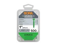Bora 500 Pocket Hole Screws 1 Inch Fine Thread Screws 500 Piece with Green Color Coat for Indoor and Outdoor Use and Square Drive - BR-A180402