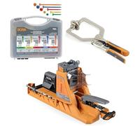 Bora Auto-Jig Pocket Hole System Project Kit- Includes Self-Calibrating Pocket Hole Jig with 50 Sample Screws, 3-Inch Face Clamp, 750pc Color-Coded Screw Set, for Fast & Accurate Joinery, BR-A170203