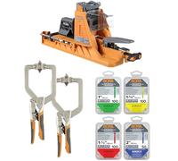 Bora Auto Jig Pocket Hole System Project Pack with 2 x 3-Inch Face Clamps (BR-G060201) and 350-Piece Screw Set BR-A170205