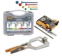 Bora Automatic Mini Pocket Hole Jig Kit, Face Clamp & 350 Screws