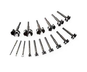 BORA BFB-009881 Tempest Forstner Bit Set 16 Pc Set in Wood Box, 1/4" to 2-1/8" Dia, for Wood Drilling Ideal for Cabinet Making and Fine Woodworking Projects