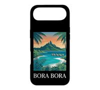 Bora Bora Coast Tropical Lagoon Retro Travel Case for iPhone Air