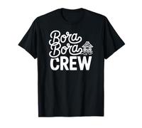 Bora Bora Crew Fun Tropical Island Vacation and Beach Huts T-Shirt