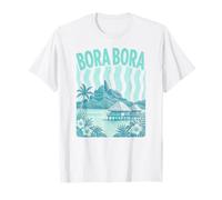 Bora Bora, Fun Tropical Island Beach Bungalow and Mountain T-Shirt