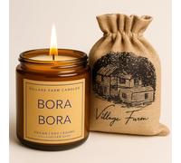 Bora Bora Luxury Hand Poured | Eco Friendly | Vegan | Soy Wax Premium Candle | | Handcrafted | Artisian | Small Batch | (Bora Bora)