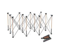 Bora Centipede CT12 36" Tall Portable Folding Workstand with Carry Strap, Collapsible Workbench, Construction Table Support Sawhorse, 4ft x 6ft, 12-Strut, 2041kg Weight Capacity