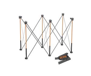 BORA Centipede CT6 36 inch Tall Portable Folding Workstand with Carry Strap, Collapsible Workbench, Construction table, Support, Sawhorse, 2Ft X 4Ft, 36 inch work height, 2,500lb weight capacity