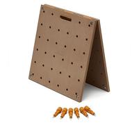 Bora Centipede Workbench Table Top for Bora Centipede Work Stand Saw Horses - 24" x 48" - Includes Wood Top with 3/4" Dog Holes + 6 Quick-Twist Lock Handles for Portable, Temporary Work Bench, CK22T