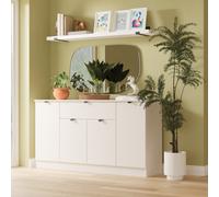Bora Large Sideboard Off-White 4 Doors 2 Shelves 1 Drawer 144cm