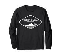 Bora Palm Trees Island Beach Polynesia Tahiti Fiji Long Sleeve T-Shirt