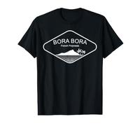 Bora Palm Trees Island Beach Polynesia Tahiti Fiji Value Graphic T-Shirt