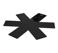 BORA Pan Protectors, Set of 2, Felt Trivets, Pan Protectors, 38 cm Diameter, for All Pot and Pan Sizes, Black