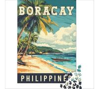 Boracay in Philippines 1000 Piece Jigsaw Puzzle | fun family activity for a rainy day at home to enjoy together with children and grandparents during the school holidays