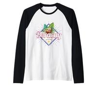 Boracay Island in the Philippines with Coconut Souvenir Raglan Baseball Tee