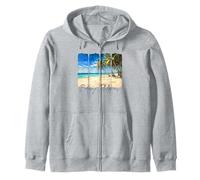 Boracay Philippines Travel Trip Brushstroke Boracay Souvenir Zip Hoodie