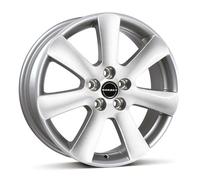 Borbet CA 6.5 x 15 ET 40 Bolt Circle 5 x 112 Hub Centering 57.1 CA 65540112557.1KS/T, Crystal Silver