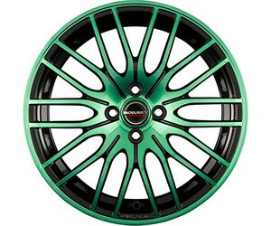 Borbet CW 4 7 x 17 ET 35 Bolt Circle 5 x 110 Hub Centering 65.1 CW4 70735110565.1BPM, Black Polished Matt