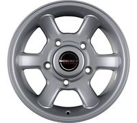 Borbet CW 8 x 16 ET 5 Bolt Circle 5 x 165.1 Hub Centering 113 CW 8065165.15113KS/D, Crystal Silver