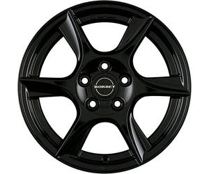 Borbet TL 6 x 15 ET 38 Bolt Circle 5 x 100 Hub Centering 57.06 TL 60538100557.06BG/T, Black Glossy