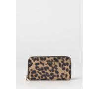 BORBONESE Continental Animal Print Recycled Nylon Zip-Around Wallet - Size: OS - female