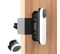 Borcorz Anti-Theft Adjustable Mount for Google Nest Doorbell (Battery), No Drill Mount for Google Doorbell Camera, Adjustable (45° Left and Right) Angle for Apartment Home Renters