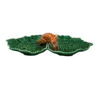 Bordallo Pinheiro - Cabbage Bowl With Double Leafs - Green