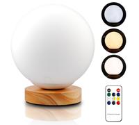 BORDEAG Daylight Therapy Lamp, UV Free, 10,000 Lux Daylight Simulation with Remote Control, 3 Color Temperatures, Adjustable Brightness and Timer, for