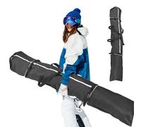 BORDEAG Ski Bag for 1 Pair of Skis and Poles, 185 x 33 cm Waterproof Ski Bags, Ski Carry Bag, Robust Lightweight Ski Bag for Storage and Transport of Skis and Poles