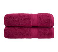 (bordeaux, 70 x 140 cm) vidaXL Premium Sauna Towels Absorbent Bath Towel 2 pcs Grey 600gsm 100% Cotton
