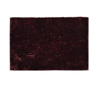 Allure Newbury Chenille Bath Mat - Bordeau, Red