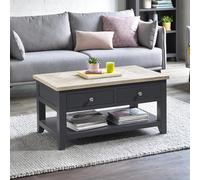 Bordeaux Coffee Table - 2 Drawer - Grey