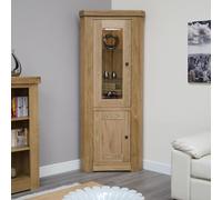 Bordeaux Display Unit - 2 Door - Corner - Oak