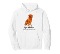 Bordeaux Dog Guardian by nature couch potato by choice Pullover Hoodie