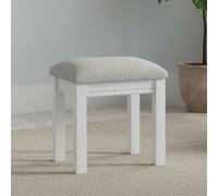 Bordeaux Dressing Stool - Padded - White