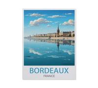 Bordeaux France,Tin Sign Vintage Metal Signs Iron Painting Retro Metal Tin Sign Plaque Poster Garden Wall Art Plaque for House Bathroom Kitchen Cafe Wall Halloween Christmas Decor-yV1758(8x12Inch)