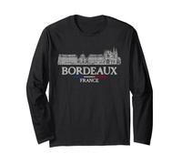 Bordeaux France Travel Vintage Long Sleeve T-Shirt