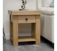 Bordeaux Lamp Table - 1 Drawer - Square - Oak