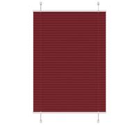 vidaXL Pleated Blind Bordeaux Red 100x150 cm Fabric Width 99.4 cm Polyester, Red