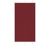 vidaXL Pleated Blind Bordeaux Red 105x200 cm Fabric Width 104.4 cm Polyester, Red