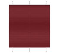 (bordeaux red, 115 x 150 cm) vidaXL Pleated Blind Petrol Fabric Polyester